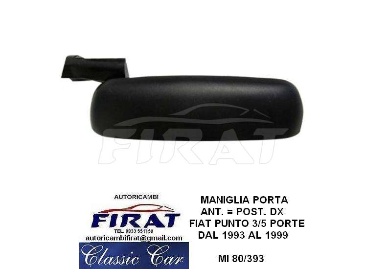 MANIGLIA PORTA + CHIUSURA BAULE FIAT 127 - 128